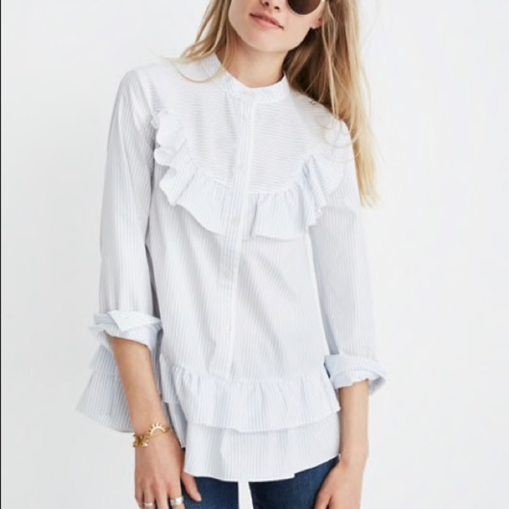 Madewell x Karen Walker Striped Annie Shirt